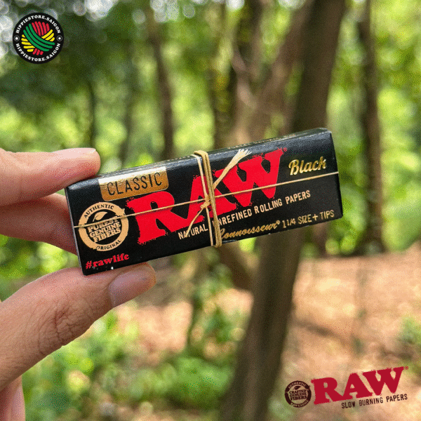 Giấy RAW Black Classic 78mm có Tips