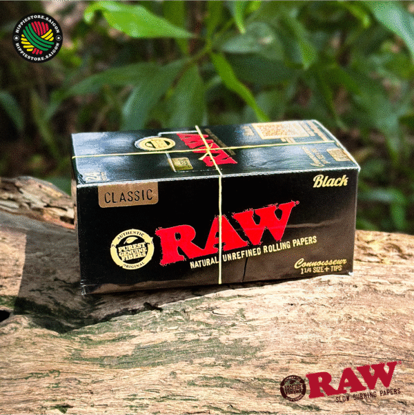 Giấy RAW Black Classic 78mm có Tips - Hình ảnh 5