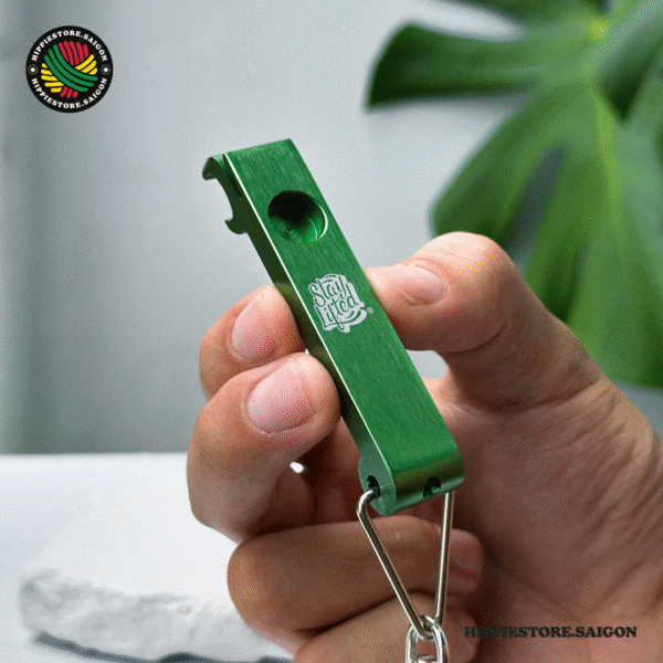Tẩu 3in1 Aluminum – Móc Khóa & Khui Bia