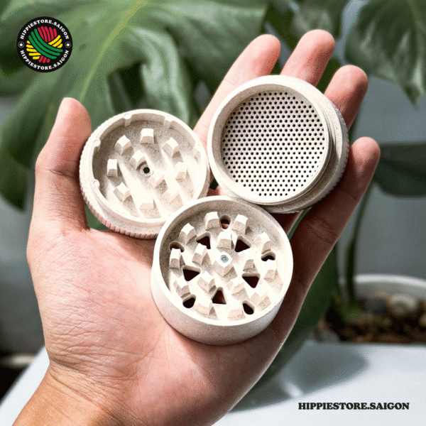 HIPPIE GRINDER 50MM – CỐI XAY NHỰA SINH HỌC 4 TẦNG - Hình ảnh 4