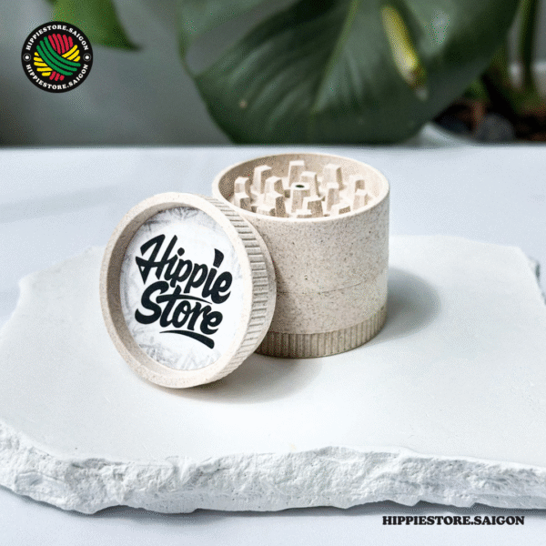 HIPPIE GRINDER 50MM – CỐI XAY NHỰA SINH HỌC 4 TẦNG