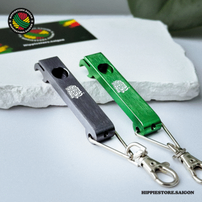 Tẩu 3in1 Aluminum – Pipa nhỏ gọn, móc khóa & khui bia tiện lợi