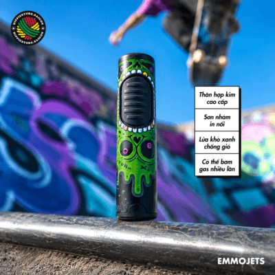 Bật Lửa Khò EMMOJETS Green Monster
